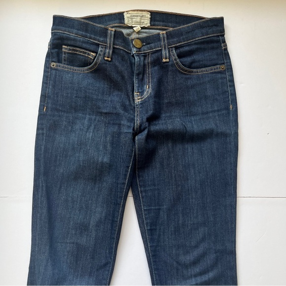 Current Eliott The Stiletto Skinny Jean Aged Rince Blue Stretch Denim Sz 26 - Picture 10 of 13